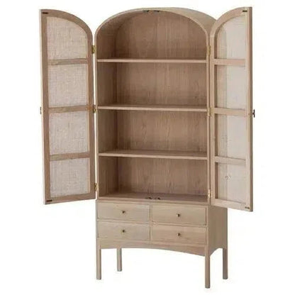 Tall Cabinet Coastal Armoire Drawers -- view 4