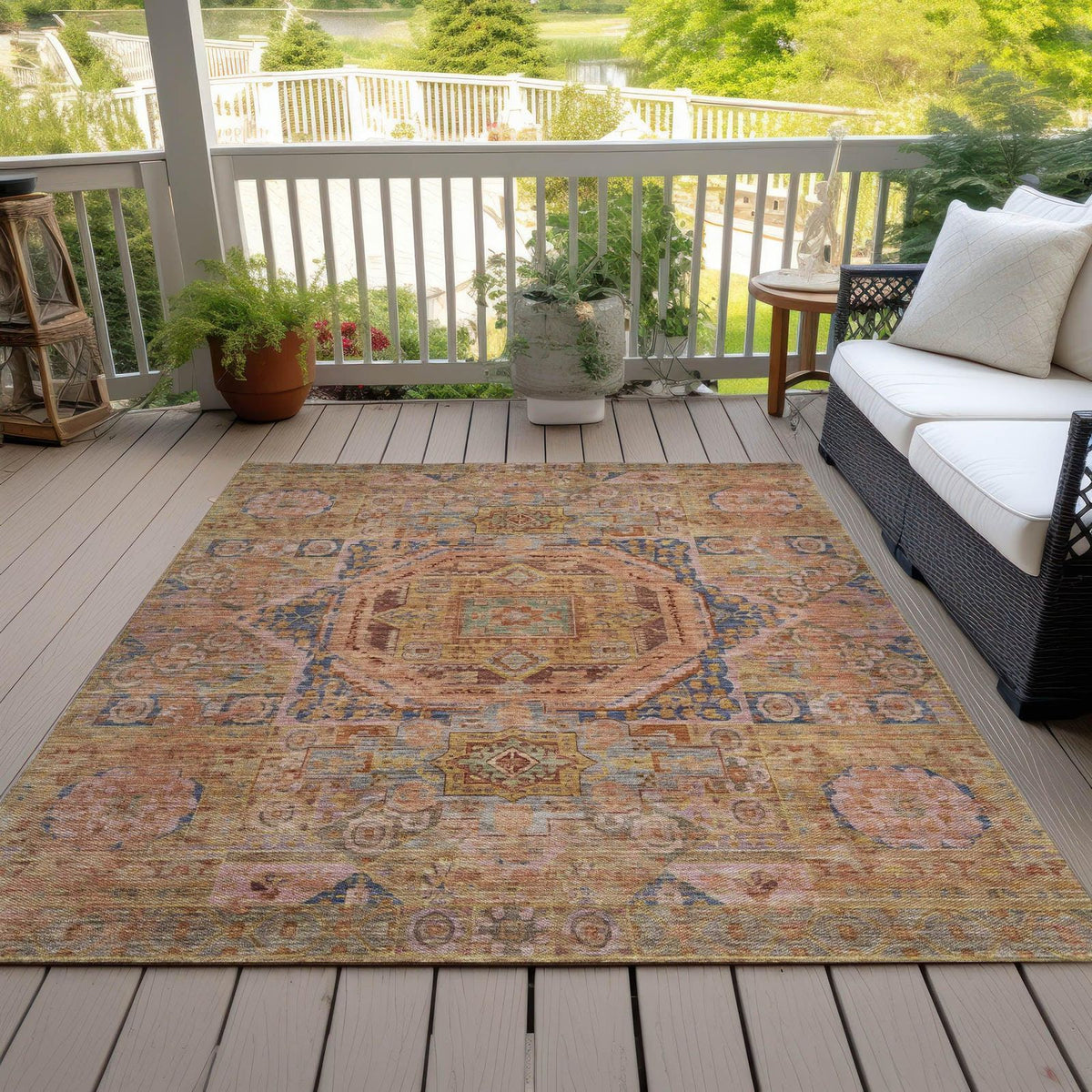Iriir Sage Washable Indoor-Outdoor Rug