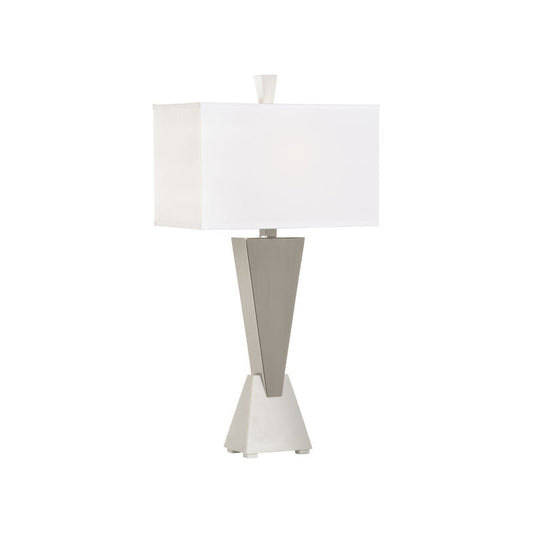 Wildwood Sterling Triangular Polished Nickel Table Lamp