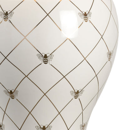 Chelsea House Ginger Jar Ceramic Made With Gold Accents Table Lamp