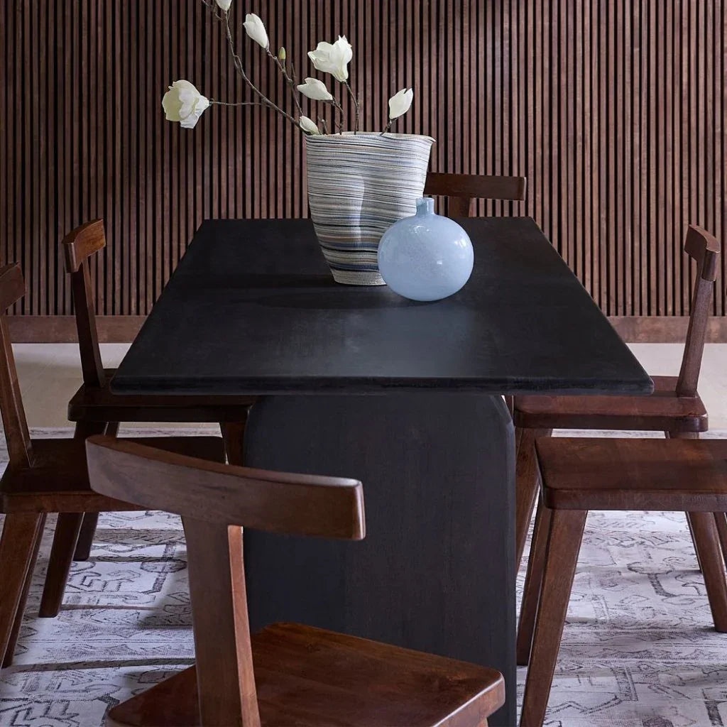 Arc Wooden Rectangular Dining Table -- view 10