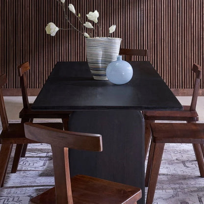Arc Wooden Rectangular Dining Table -- view 10