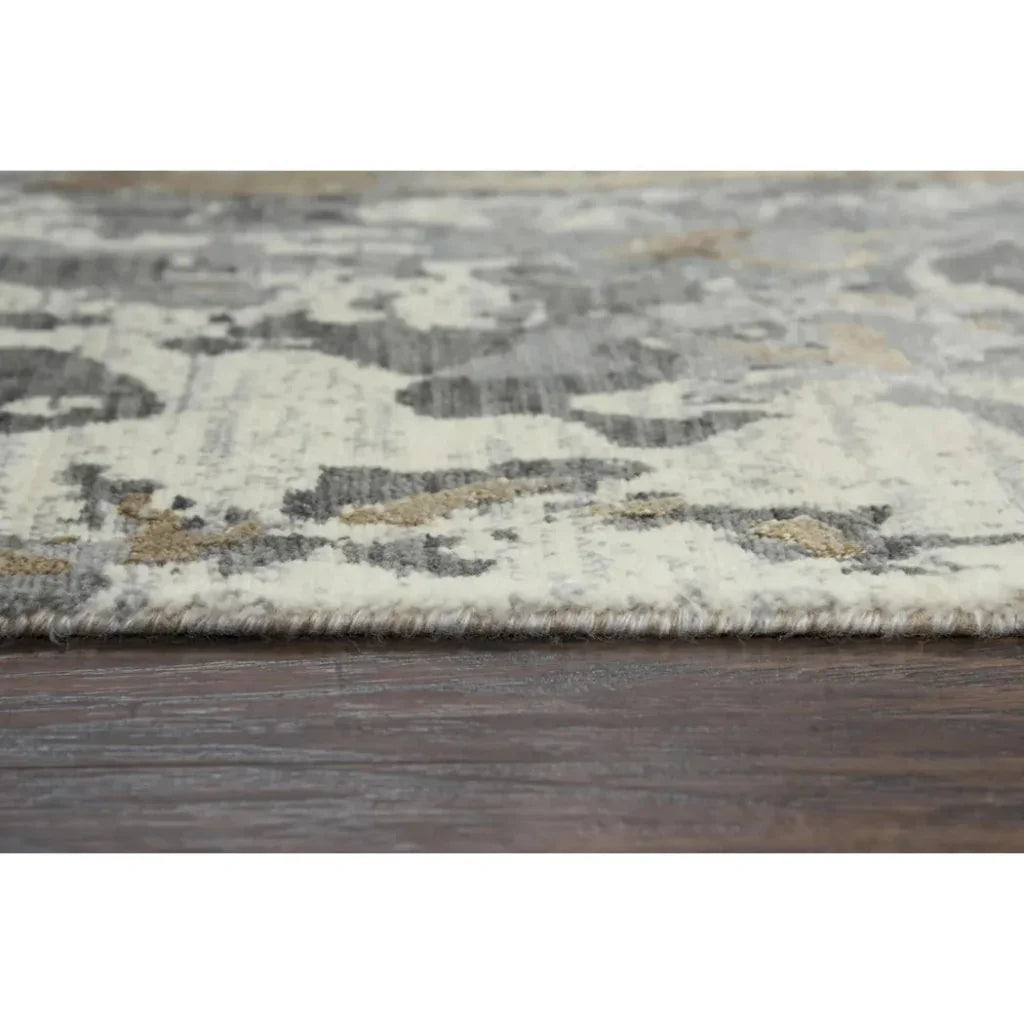 Agra Abstract Beige Large Area Rugs For Living Room - LOOMLAN - LOOMLAN - Area Rugs