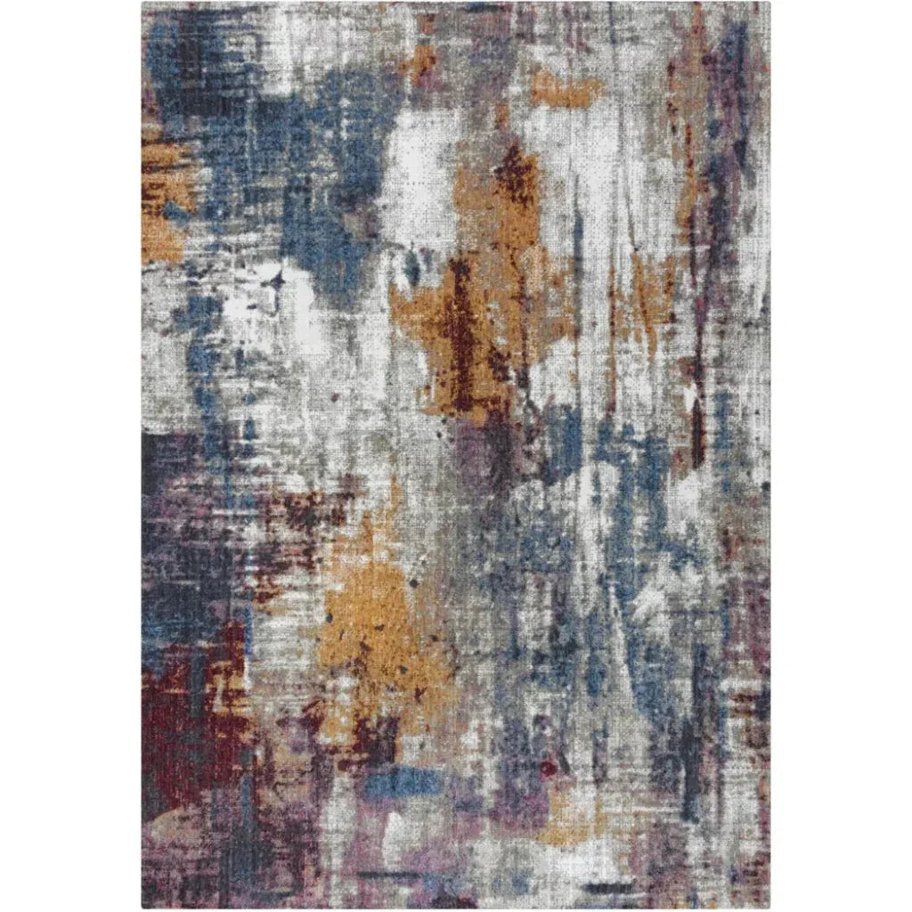 Diel Abstract Orange Large Area Rugs For Living Room - LOOMLAN - LOOMLAN - Area Rugs