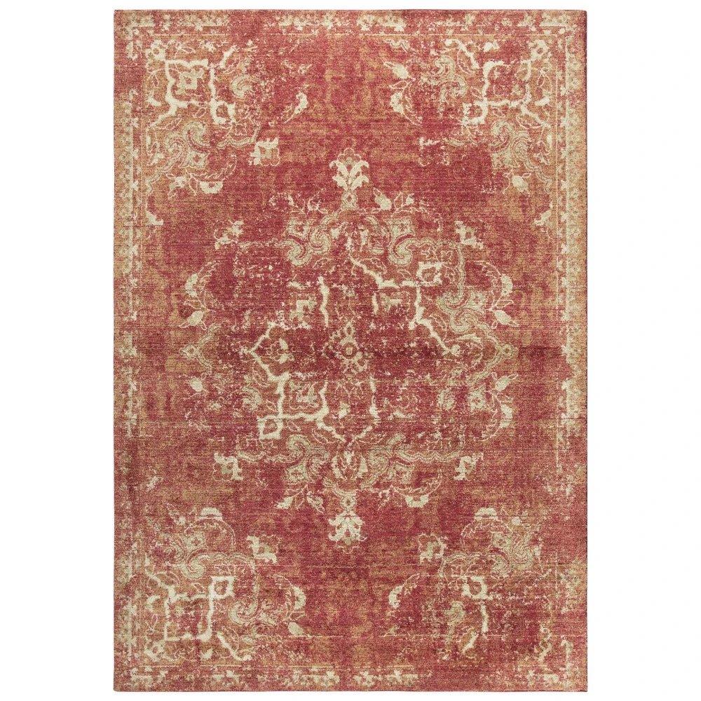 Coas Medallion Red Large Area Rugs For Living Room