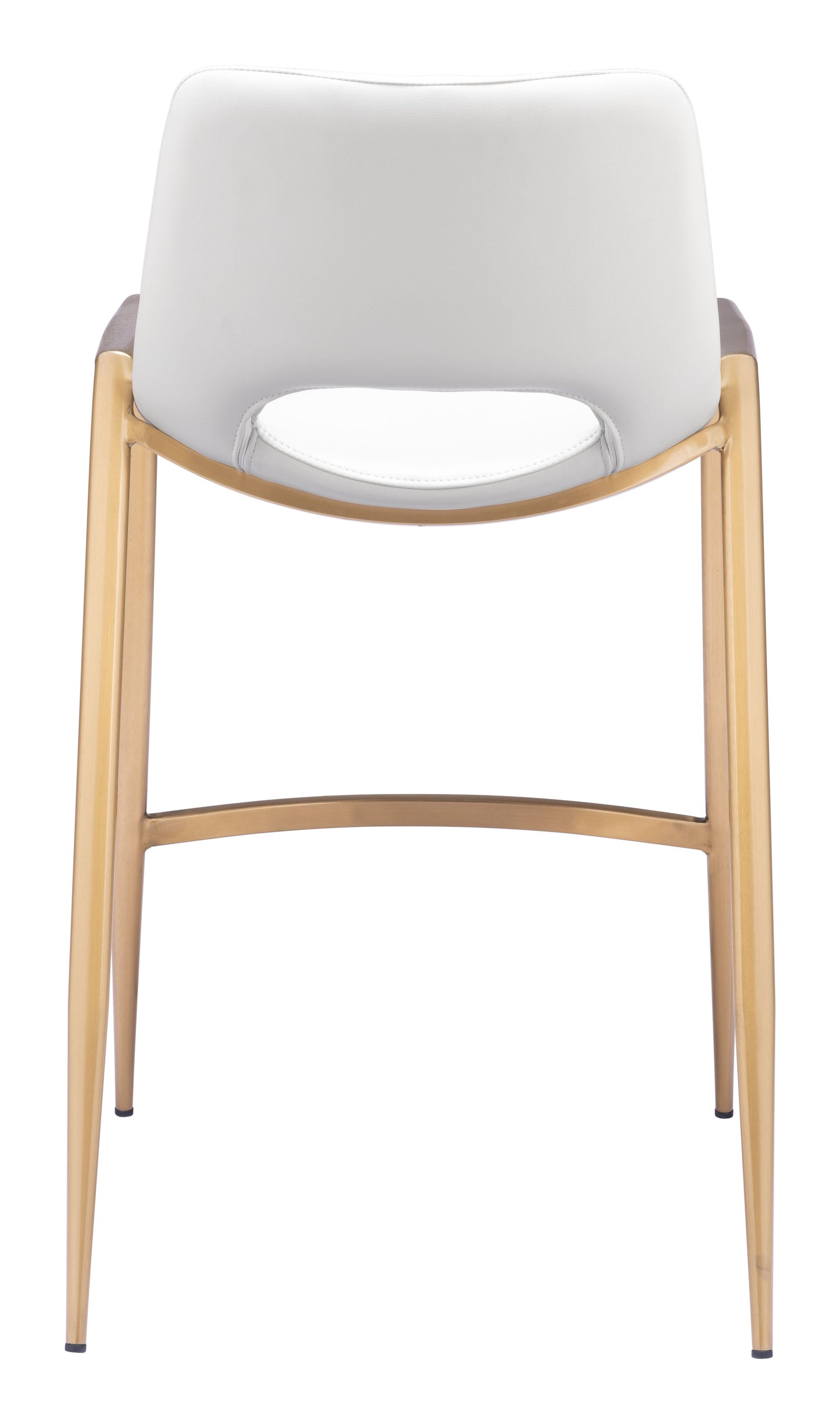 Desi White & Gold Counter Stool (Set of 2)