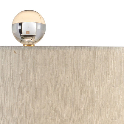 Ming White Glazed Ceramic Table Lamp-Table Lamps-Wildwood-LOOMLAN