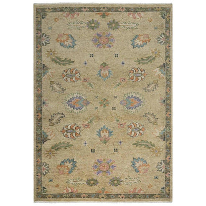 Cola Floral Beige Large Area Rugs For Living Room