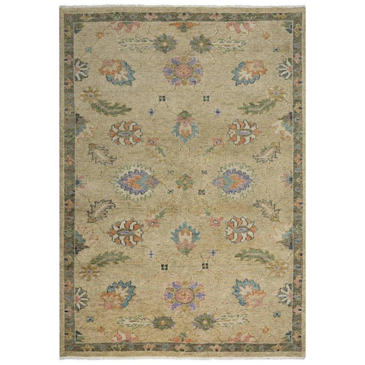 Cola Floral Beige Large Area Rugs For Living Room