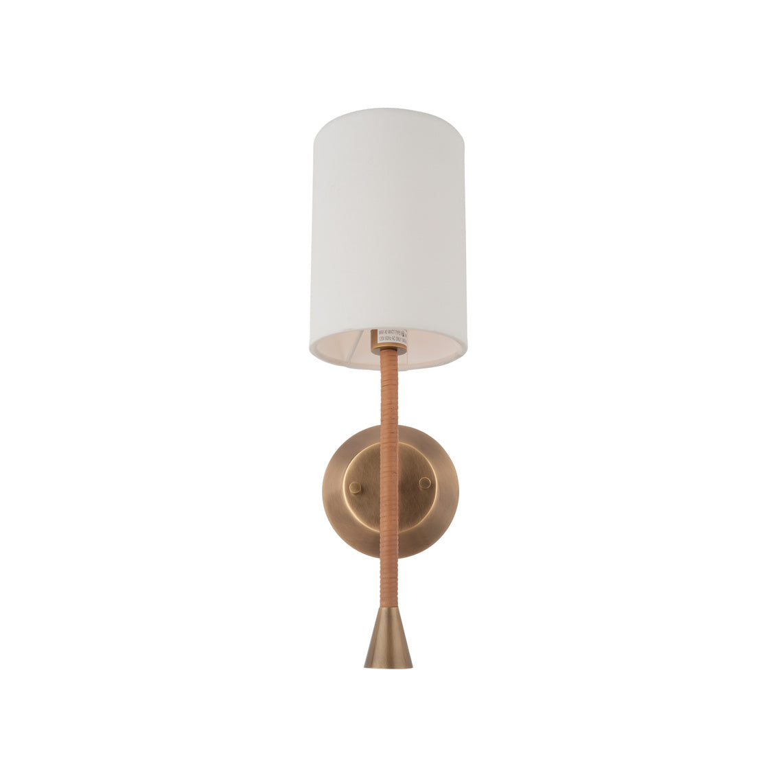 Wildwood Jaxson Wrapped Rattan Arm Wall Sconce