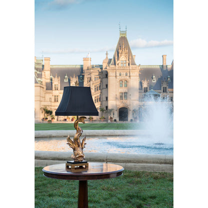 Imperial Dragon Design Gold Table Lamp - Gold-Table Lamps-Wildwood-LOOMLAN