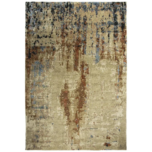 LOOMLAN Brix Abstract Beige Large Area Rugs