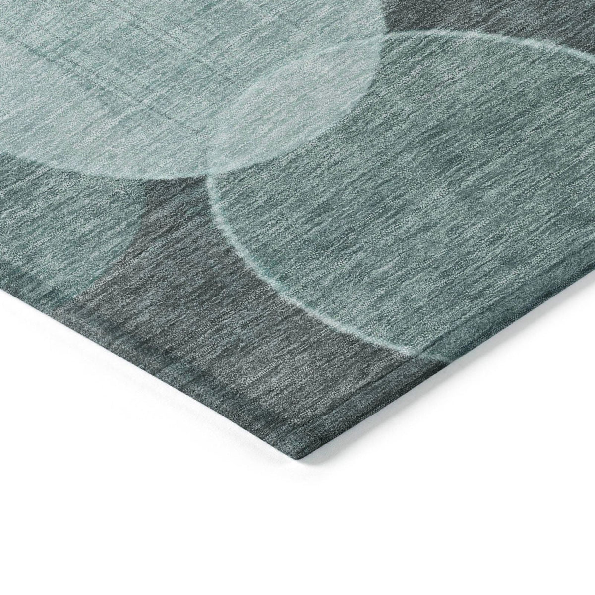 Jaelanor Teal Washable Indoor-Outdoor Rug
