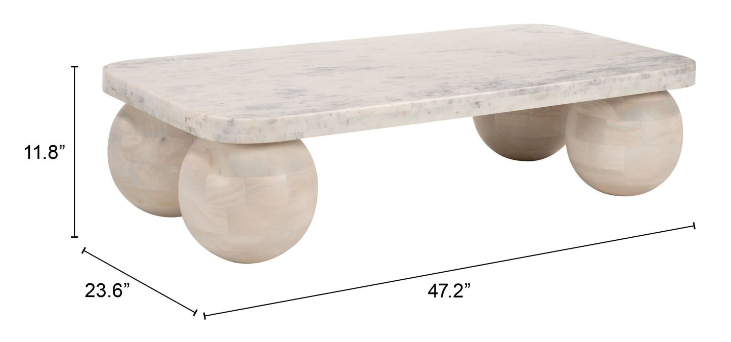 Camakat Natural Rectangular Coffee Table