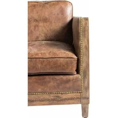 Darlington Brown Leather Club Chair -- view 3