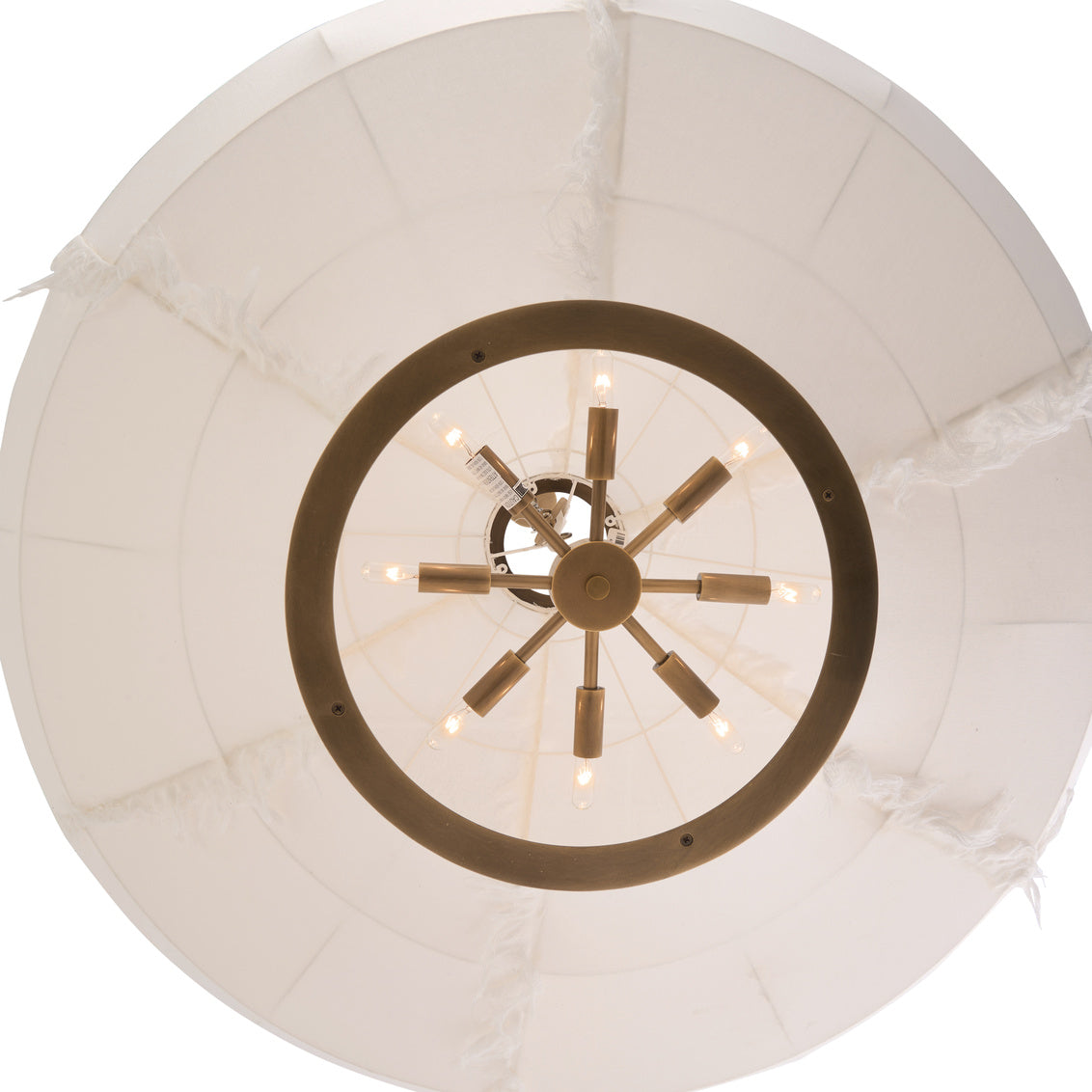 Wildwood Cassidy Linen Fabric Shade White Pendant