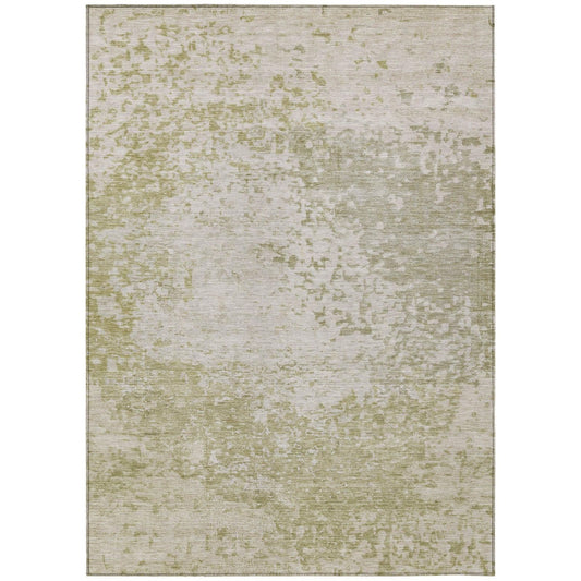 Iriain Brown Washable Indoor-Outdoor Rug