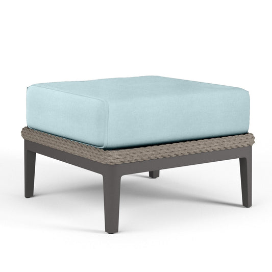 Marbella Sunbrella Upholstered Weather-Resistant Outdoor Ottoman