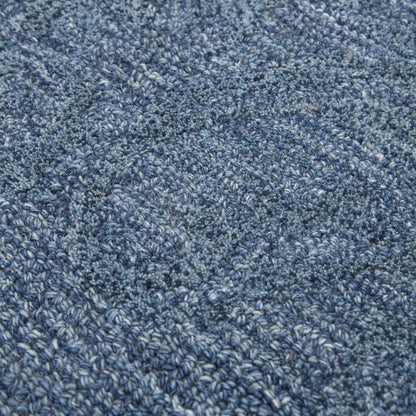 Beme Damask Blue Large Area Rugs For Living Room -- blue