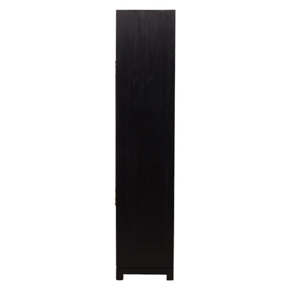 Furniture Classics Merlot Two Glass Doors Home Bar Cabinet
