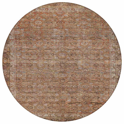 Kaelara Copper Washable Indoor-Outdoor Rug
