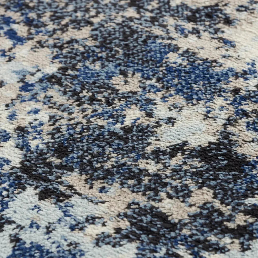 Conf Abstract Blue Kitchen Hallway Runner Rug - LOOMLAN - LOOMLAN - Area Rugs