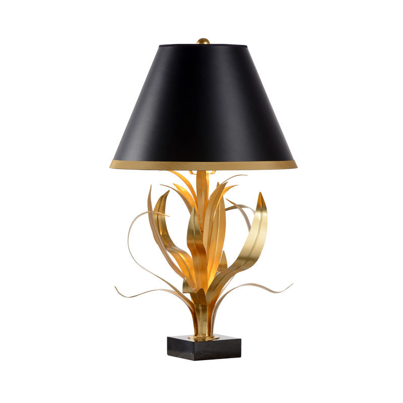 Wildwood Lilith Gold Leaf Vintage Inspired Table Lamp