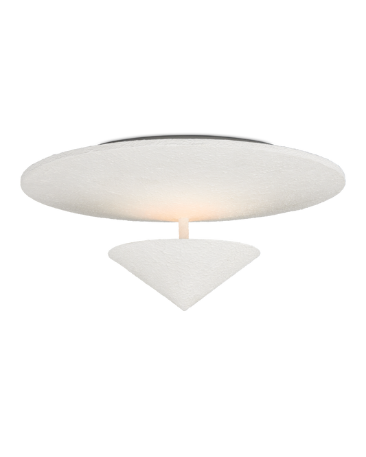 Empyrean Iron White Flush Mount