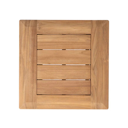 Alpine Teak Wooden Square Outdoor End Table