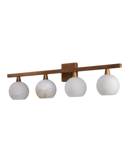 Bombelles Metal and Alabaster Gold Bath Bar