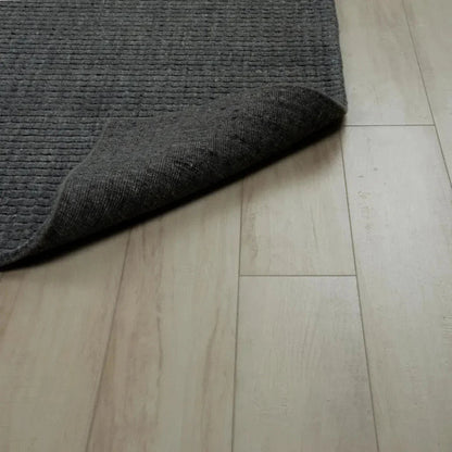 Corb Solid Charcoal Area Rugs For Living Room -- charcoal