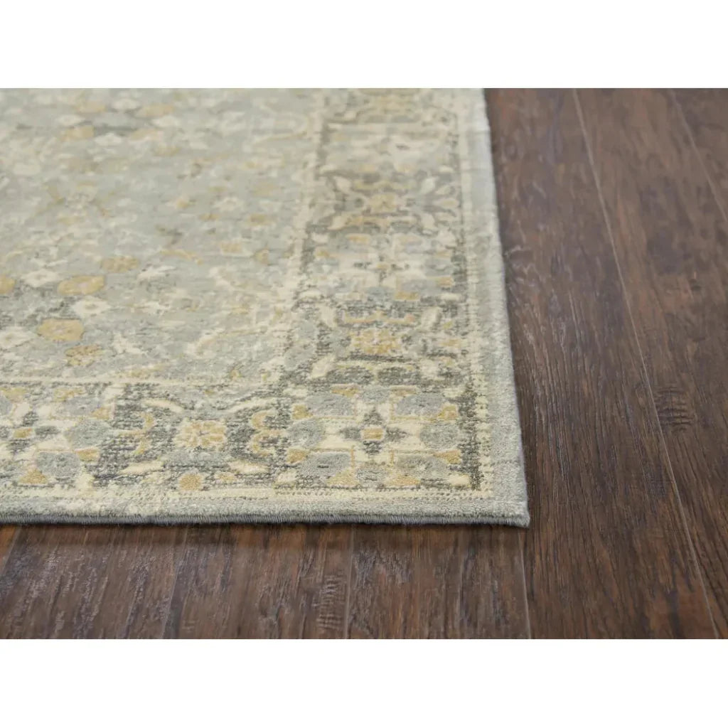 Cleo Persian Gray Large Area Rugs For Living Room -- gray