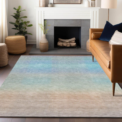 Haelor Sky Washable Indoor-Outdoor Rug -- view 3