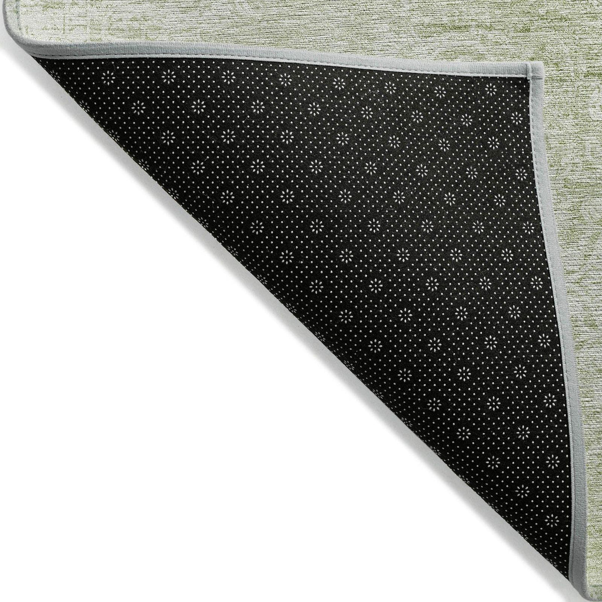 Kaelas Green Washable Indoor-Outdoor Rug