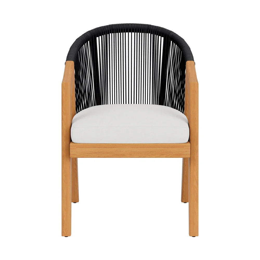 Alpine Teak Wooden Outdoor Dining Armchair