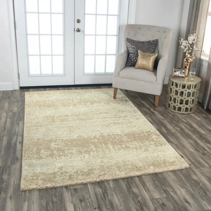Aiko Abstract Beige Large Area Rugs For Living Room -- beige