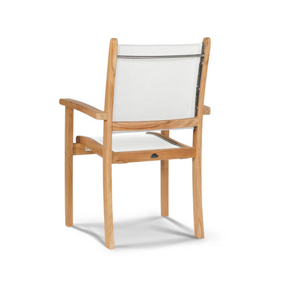 Pearl Stacking Teak Outdoor Dining Armchair 4PC -- view 18