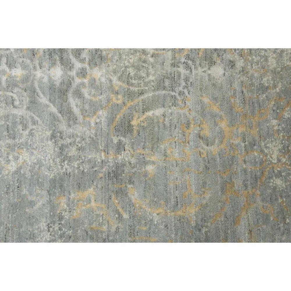 Brem Scroll Gray Large Area Rugs For Living Room - LOOMLAN - LOOMLAN - Area Rugs