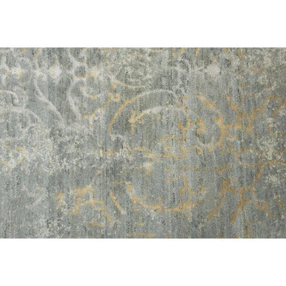 Brem Scroll Gray Large Area Rugs For Living Room - LOOMLAN - LOOMLAN - Area Rugs