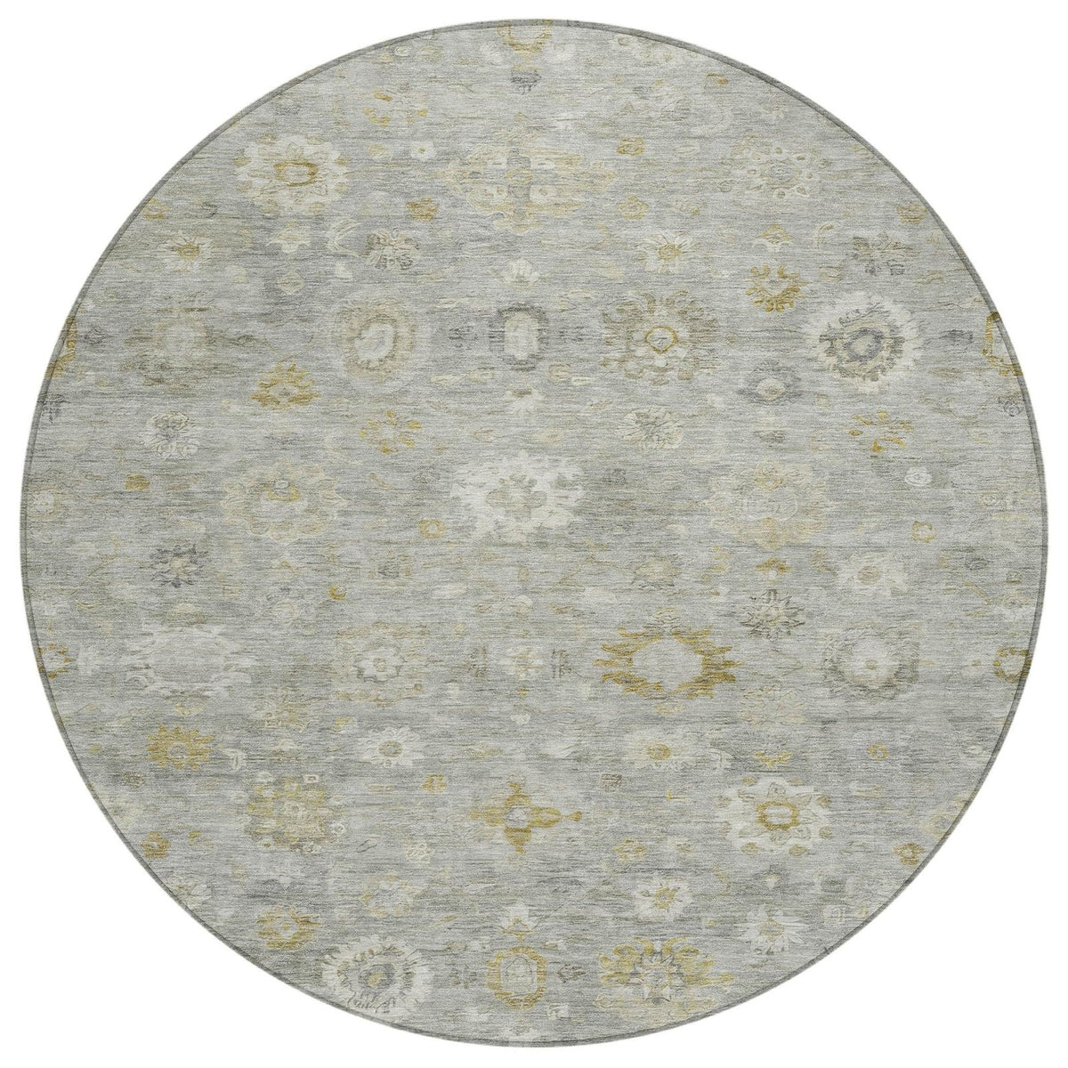 Laeara Gray Washable Indoor-Outdoor Rug