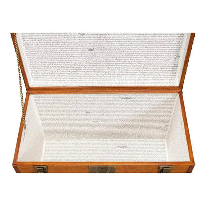 Sarreid Abilene Side Table Leather Box With Stand