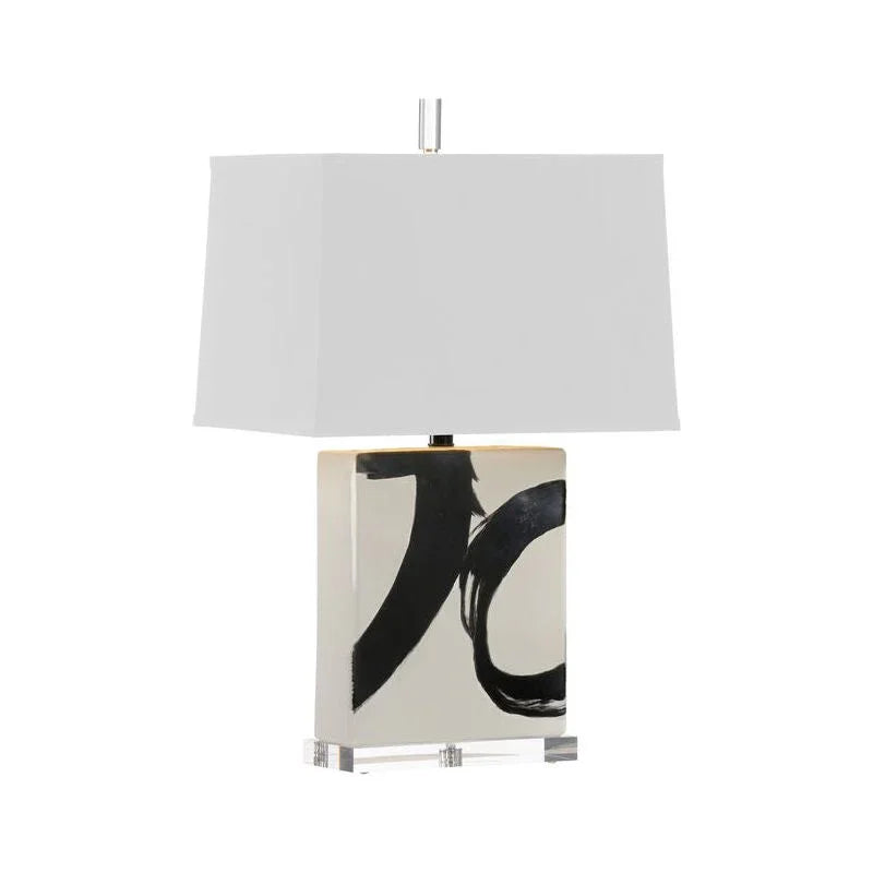 Wildwood Abstract Composition I Ceramic Table Lamp