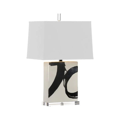 Wildwood Abstract Composition I Ceramic Table Lamp