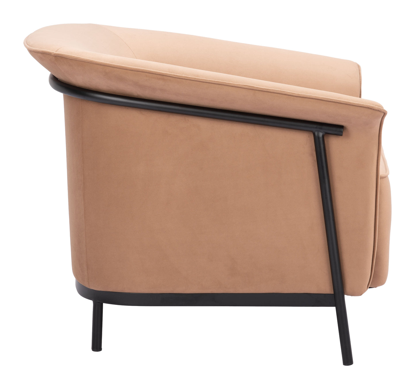 Burry Steel Tan Accent Arm Chair