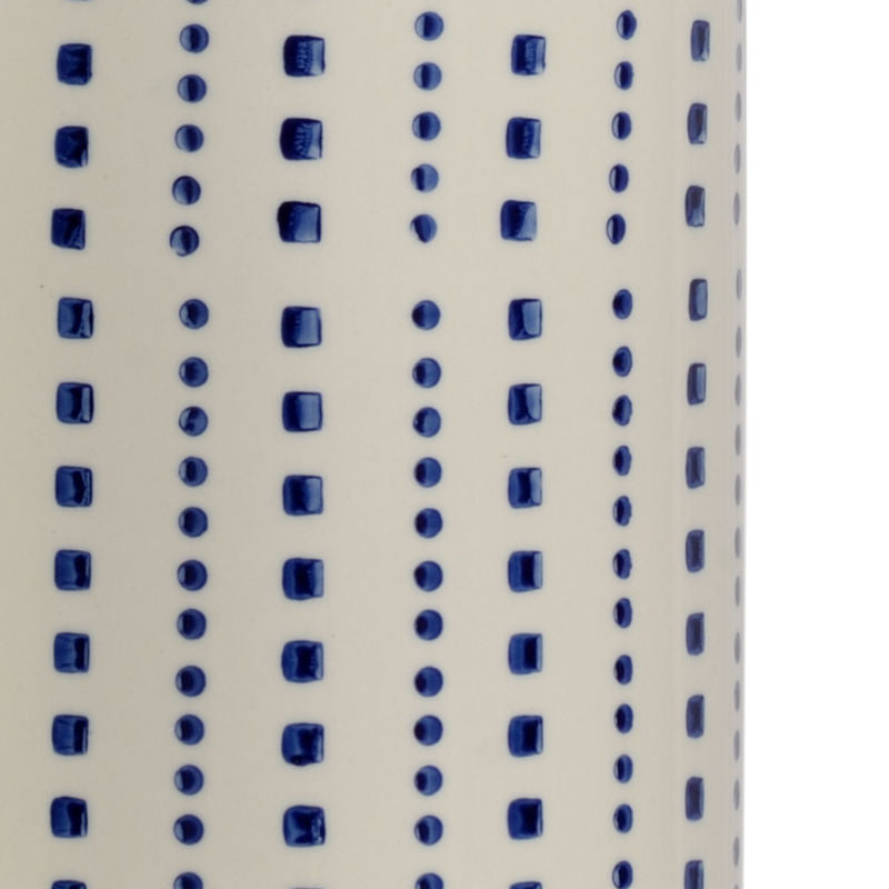 Milton Hand-Painted Ceramic Blue Pattern Table Lamp