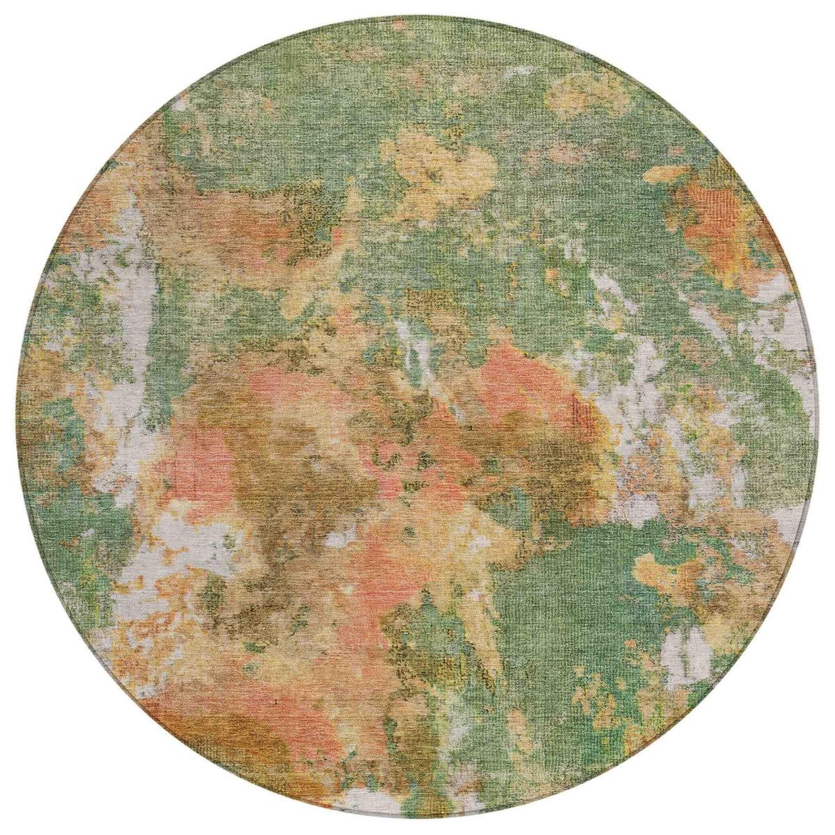 Jaelion Green Washable Indoor-Outdoor Rug