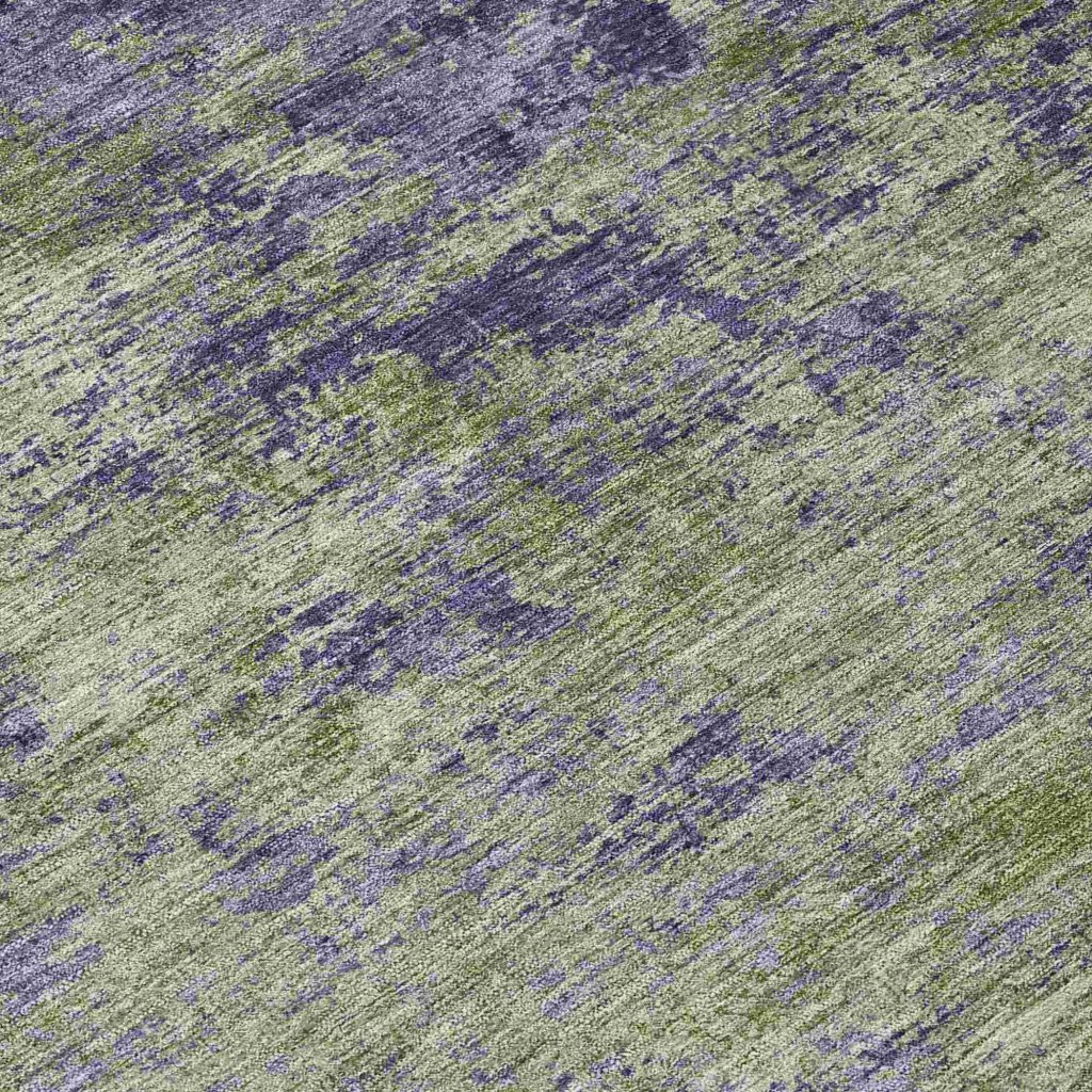 LOOMLAN Rugs Acacina Green Washable Indoor-Outdoor Rug