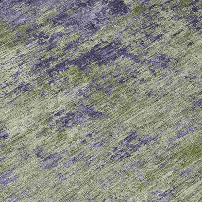 LOOMLAN Rugs Acacina Green Washable Indoor-Outdoor Rug