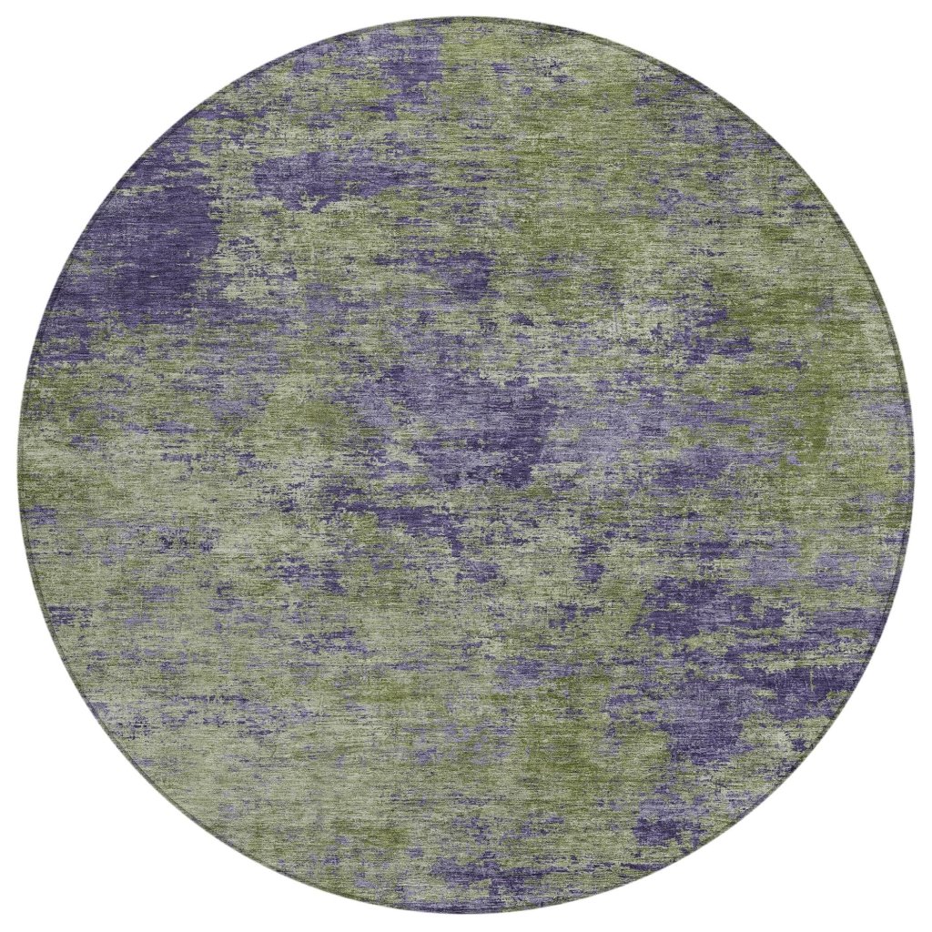 LOOMLAN Rugs Acacina Green Washable Indoor-Outdoor Rug