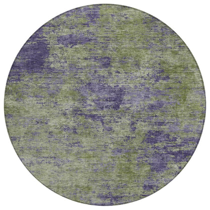LOOMLAN Rugs Acacina Green Washable Indoor-Outdoor Rug